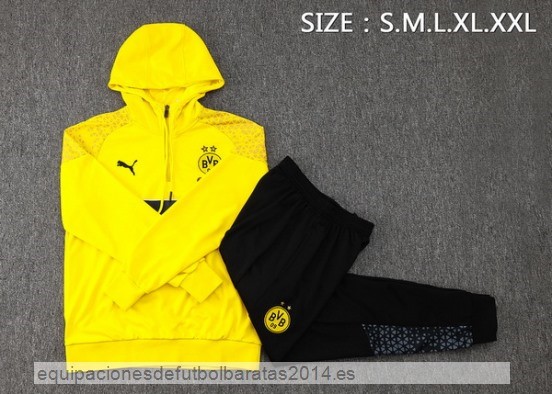 Nuevo Chaqueta Con Capucha Borussia Dortmund 23/24 Amarillo Negro Baratas